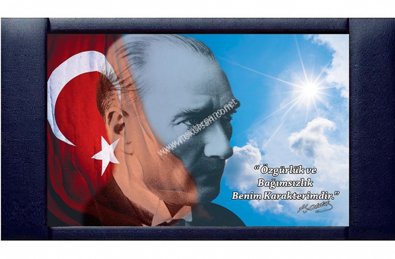 Atatürk Portreli Makam Panosu Satışı 85x140 cm